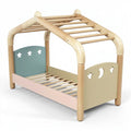 **Houten Kinderbed met Huisvorm en Sterren Motief**