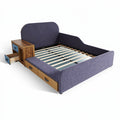 **Technische titel in het Nederlands: "Moderne Boxspringbed met Opberglades en Nachttafels"**