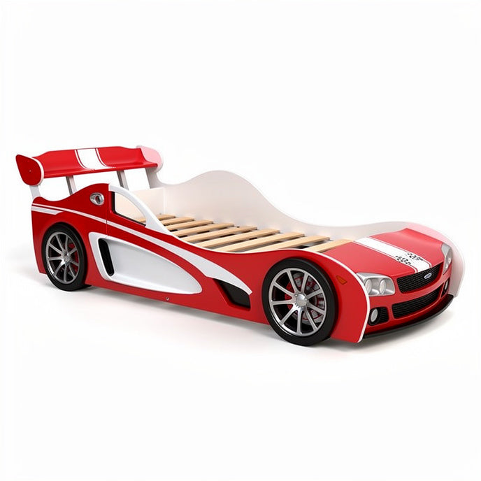 **Technische Titel in het Nederlands: "Slaapwagen in de vorm van een sportauto - Stevig ontwerp en kleurrijke uitstraling"**
